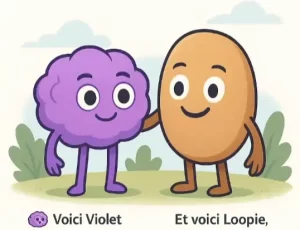 mascottes pour aider à communiquer, l une d'elle est le crdl, outil de communication