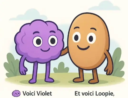 mascottes pour aider à communiquer, l une d'elle est le crdl, outil de communication